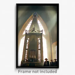 Pixel Art Poster - Large Antechamber (8 Bit Psychedelic Trippy Video Game Print)