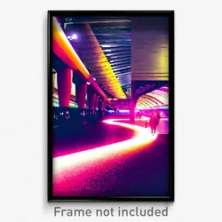 Pixel Art Poster - Imaginative Barbican (8 Bit Psychedelic Video Game Print)