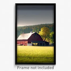 Pixel Art Poster - Perfect Farmstead (8 Bit Psychedelic Trippy Video Game Print)