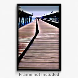 Pixel Art Poster - Measly Wharf (8 Bit Psychedelic Trippy Video Game Print)