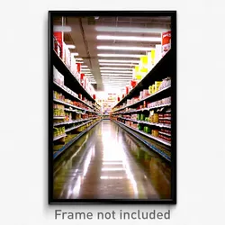 Pixel Art Poster - Famous Aisle (8 Bit Psychedelic Trippy Video Game Print)
