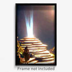 Pixel Art Poster - Beloved Ziggurat (8 Bit Psychedelic Trippy Video Game Print)