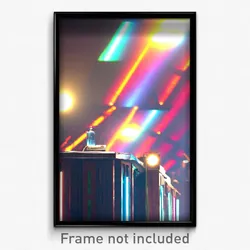 Pixel Art Poster - Electric Dais (8 Bit Psychedelic Trippy Video Game Print)