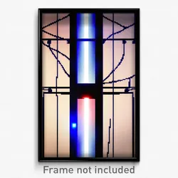 Pixel Art Poster - Digital Wire Frame Summit (8 Bit Video Game Print)