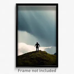 Pixel Art Poster - Thunderous Summit (8 Bit Psychedelic Trippy Video Game Print)