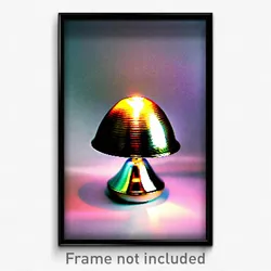 Pixel Art Poster - Shiny Lamp (8 Bit Psychedelic Trippy Weird Video Game Print)