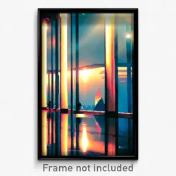 Pixel Art Poster - Reflecting Principality (8 Bit Psychedelic Video Game Print)