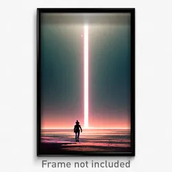 Pixel Art Poster - Vast Ego Exploration (8 Bit Psychedelic Video Game Print)