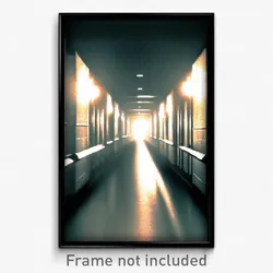 Pixel Art Poster - Colorless Passage (8 Bit Psychedelic Trippy Video Game Print)