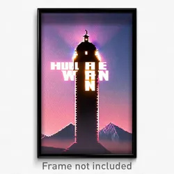 Pixel Art Poster - Huge Warren (8 Bit Psychedelic Trippy Weird Video Game Print)