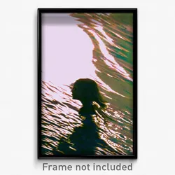 Pixel Art Poster - Distorted Mooring (8 Bit Psychedelic Trippy Video Game Print)