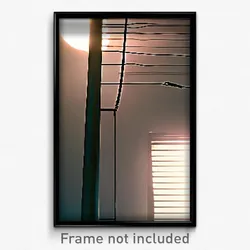 Pixel Art Poster - Droopy Wire (8 Bit Psychedelic Trippy Weird Video Game Print)