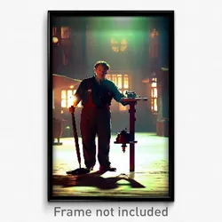 Pixel Art Poster - Nocturnal Cobbler (8 Bit Psychedelic Trippy Video Game Print)