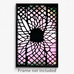 Pixel Art Poster - Exotic Grate (8 Bit Psychedelic Trippy Video Game Print)