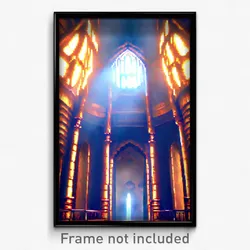 Pixel Art Poster - Voluminous Chantry (8 Bit Psychedelic Video Game Print)