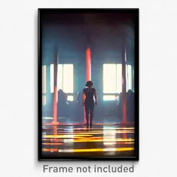 Pixel Art Poster - Ample Mooring (8 Bit Psychedelic Trippy Video Game Print)
