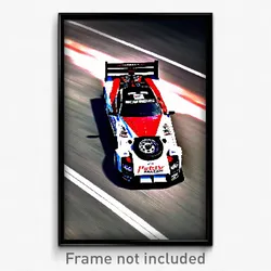 Pixel Art Poster - Infamous Racecar (8 Bit Psychedelic Trippy Video Game Print)