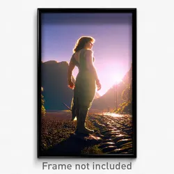 Pixel Art Poster - Curvy Glen (8 Bit Psychedelic Trippy Weird Video Game Print)