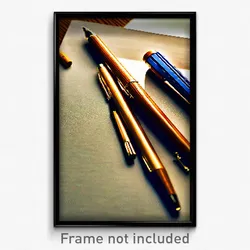 Pixel Art Poster - Wooden Pen (8 Bit Psychedelic Trippy Weird Video Game Print)