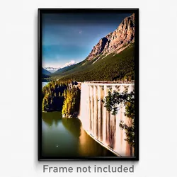Pixel Art Poster - Magnificent Reservoir (8 Bit Psychedelic Video Game Print)