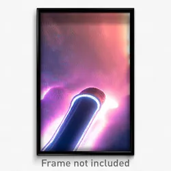 Pixel Art Poster - Cavernous Tube (8 Bit Psychedelic Trippy Video Game Print)