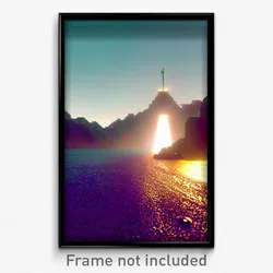 Pixel Art Poster - Pretty Isthmus (8 Bit Psychedelic Trippy Video Game Print)