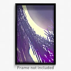 Pixel Art Poster - Webbed Vista (8 Bit Psychedelic Trippy Video Game Print)