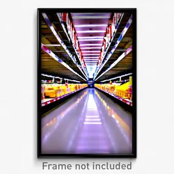 Pixel Art Poster - Esteemed Aisle (8 Bit Psychedelic Trippy Video Game Print)