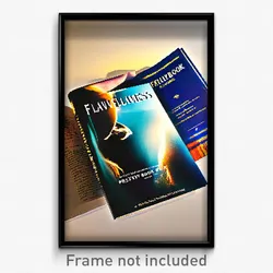 Pixel Art Poster - Flawless Book (8 Bit Psychedelic Trippy Video Game Print)