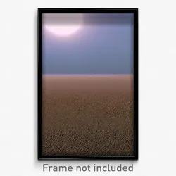 Pixel Art Poster - Stark Flood Plain (8 Bit Psychedelic Trippy Video Game Print)