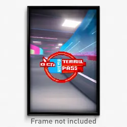 Pixel Art Poster - Terrific Pass (8 Bit Psychedelic Trippy Video Game Print)