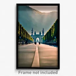 Pixel Art Poster - Familiar Budapest (8 Bit Psychedelic Trippy Video Game Print)