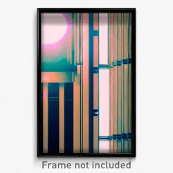 Pixel Art Poster - Stark Heights (8 Bit Psychedelic Trippy Video Game Print)