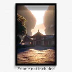 Pixel Art Poster - Voluminous Homestead (8 Bit Psychedelic Video Game Print)