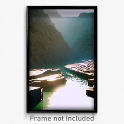 Pixel Art Poster - Imaginary Quarry (8 Bit Psychedelic Trippy Video Game Print)