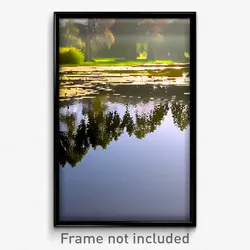 Pixel Art Poster - Spotless Pond (8 Bit Psychedelic Trippy Video Game Print)