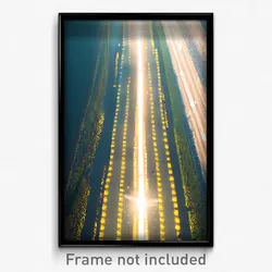 Pixel Art Poster - Angelic Highway (8 Bit Psychedelic Trippy Video Game Print)