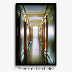 Pixel Art Poster - Captivating Hallway (8 Bit Psychedelic Video Game Print)