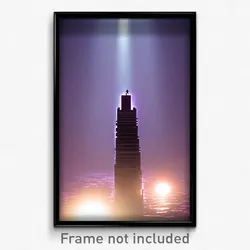 Pixel Art Poster - Unsightly Abyss (8 Bit Psychedelic Trippy Video Game Print)