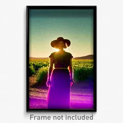 Pixel Art Poster - Creative Prairie (8 Bit Psychedelic Trippy Video Game Print)