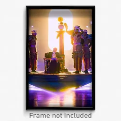 Pixel Art Poster - Valuable Dais (8 Bit Psychedelic Trippy Video Game Print)