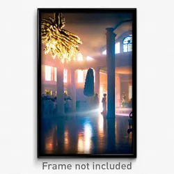 Pixel Art Poster - Stunning Hospice (8 Bit Psychedelic Trippy Video Game Print)