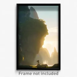 Pixel Art Poster - Tremendous Outcropping (8 Bit Psychedelic Video Game Print)