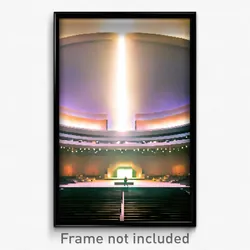 Pixel Art Poster - Secret Amphitheatre (8 Bit Psychedelic Video Game Print)