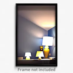 Pixel Art Poster - Made Up Lamp (8 Bit Psychedelic Trippy Video Game Print)
