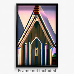 Pixel Art Poster - Modest Gable (8 Bit Psychedelic Trippy Video Game Print)