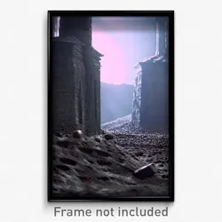 Pixel Art Poster - Uneven Sepulchre (8 Bit Psychedelic Trippy Video Game Print)