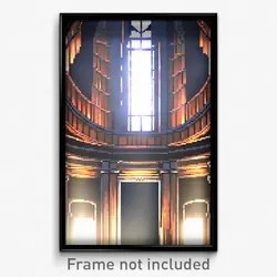 Pixel Art Poster - Majestic Vault (8 Bit Psychedelic Trippy Video Game Print)