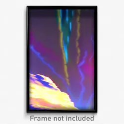 Pixel Art Poster - Distorted Vista (8 Bit Psychedelic Trippy Video Game Print)