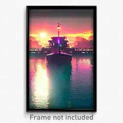 Pixel Art Poster - Far Rill (8 Bit Psychedelic Trippy Weird Video Game Print)